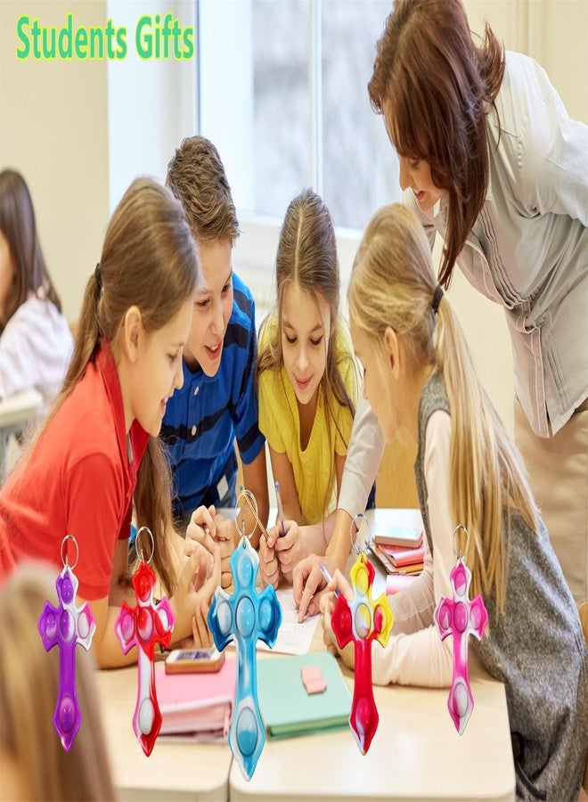 مجموعة رواكوا المكونة من 30 عبوة من فقاعات صغيرة على شكل صليب، زينة لحفلات التجمعات المسيحية في الأعياد، هدايا للطلاب والمعلمين - Image 3
